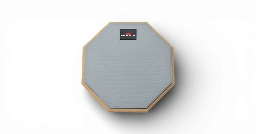 Тренувальний пед Drum Club 8&Prime; &ndash; practice pad, сірий, тихий для занять 0101 фото